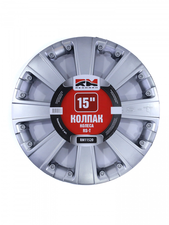 Колпак колеса R15 RS-T (пруж) кт 4 шт. (2+2) REDMARK